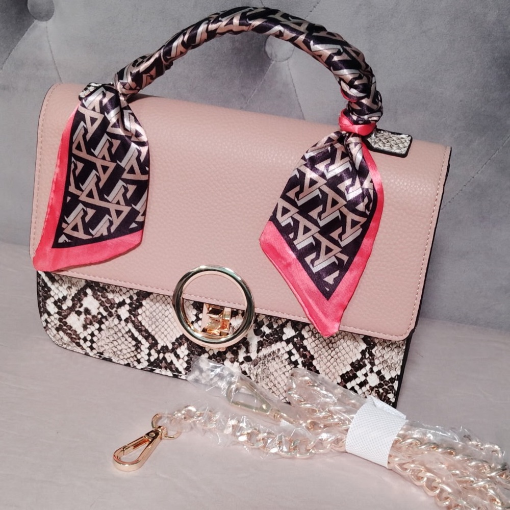 ALDO Pink Shoulder Bag with Chain Strap
